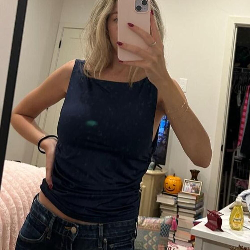Unbranded Women's Navy and Blue Vest